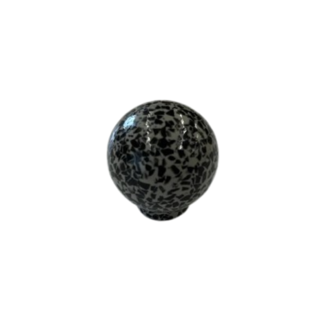 Bouton de meuble grès gris